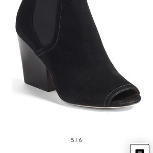 TB Women's Black Gemma Open Toe Boots